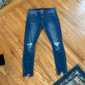 Express mid rise ankle jeans